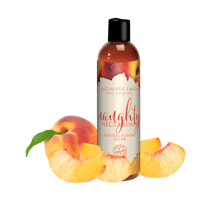 Intimate Earth Naughty Nectarines Water Based Flavoured Lubricant 120ml